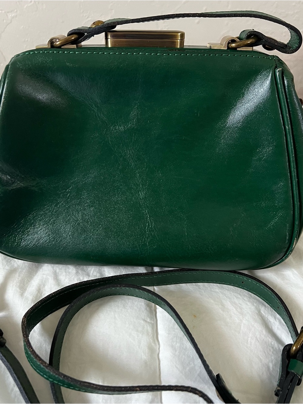 Patricia Nash Leather satchel with top handle and detachable crossbody - Picture 6 of 10